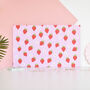 Strawberry Print Canvas Magnetic Noticeboard, thumbnail 3 of 4