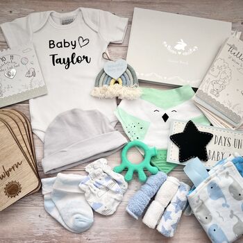 Baby Shower Hamper | Baby Essentials Gift Set, 4 of 10