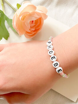 Personalised Bead Name Bracelet, 3 of 7