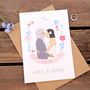Personalised Wedding Day Portrait Card, thumbnail 4 of 6