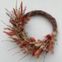 Mini Autumn Dried Flower Wreath, thumbnail 2 of 6