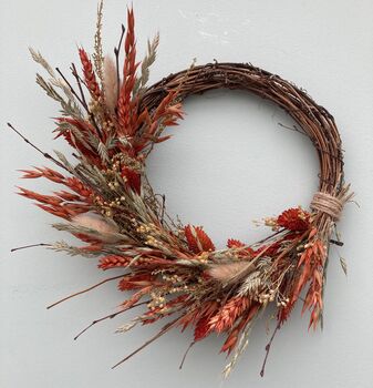 Mini Autumn Dried Flower Wreath, 2 of 6