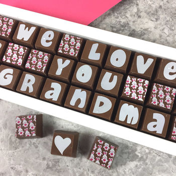 Granny And Grandmas Personalised Chocolate Gift By Cocoapod Chocolates ...