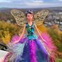 Large Turquoise Sparkle Fairy Tree Topper, thumbnail 4 of 4