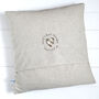 Personalised Linen Christmas Cushion With Pocket Gift, thumbnail 6 of 12