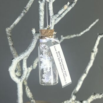 Miniature Christmas Snowflake Personalised Decoration, 4 of 12