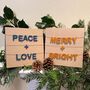 Merry And Bright Mini Garland Christmas Card, thumbnail 3 of 4