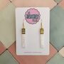 Cigarette Glitter Resin Earrings / Edgy Grunge Jewellery Alt Fashion Statement / Kitsch Jewellery / Bold Gift Fashion Forward Accessory, thumbnail 1 of 5