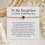 Daughter Wedding Day Birthstone Bracelet, thumbnail 1 of 12