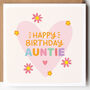 Happy Birthday Card For Auntie/Aunt/Great Aunt, thumbnail 1 of 6