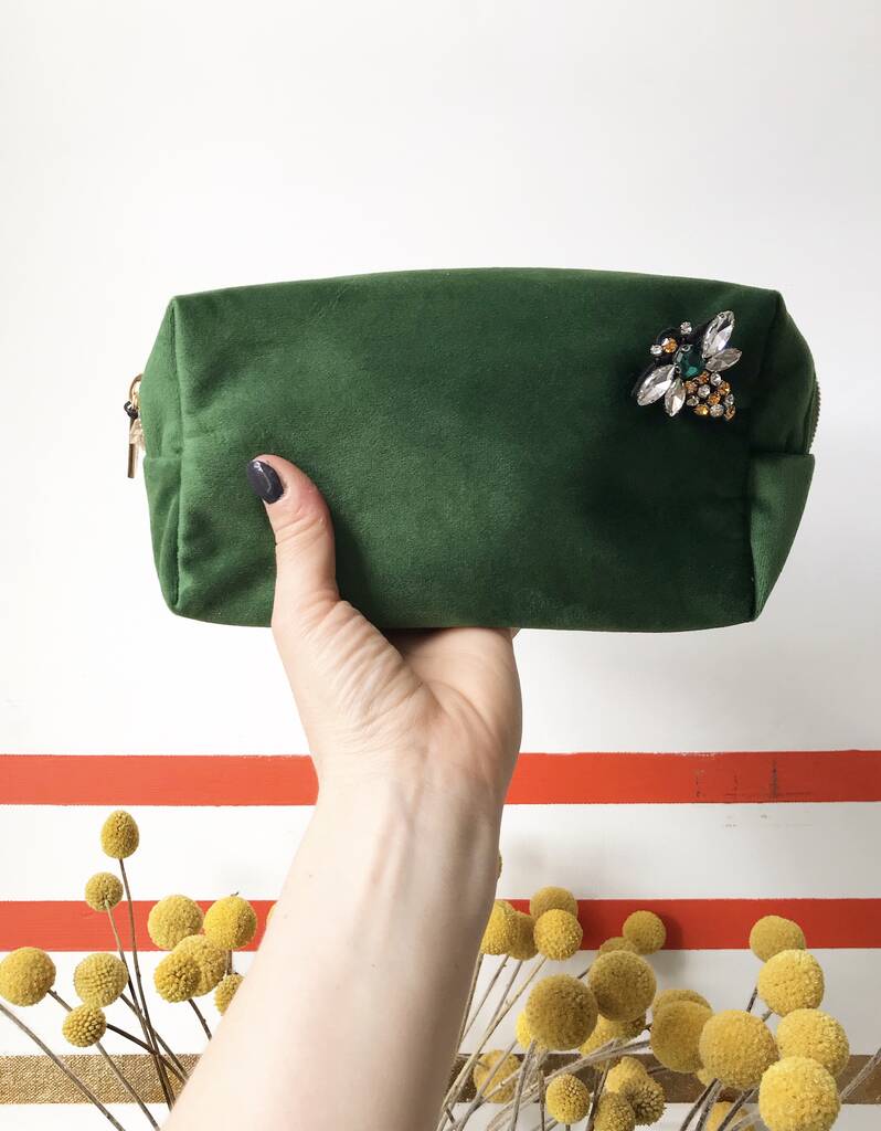 velvet bee make up bag