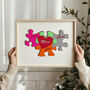 Jigsaw Style Personalised Family Print, thumbnail 3 of 5