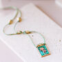 Palm Tree Enamelled Beach Pendant Cord Necklace, thumbnail 1 of 6