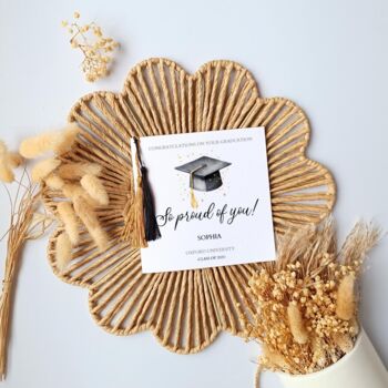 Graduation Tassels Card, So Proud Of You Graduation Card, 2 of 3