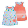Reversible Baby Dress | Duck Print | Certified Organic, thumbnail 2 of 11