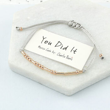 You Did It Morse Code Bracelet, 4 of 7