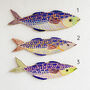 Wooden Mackerel Decorations Green, thumbnail 4 of 8