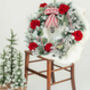 Candy Cane Forest Luxury Faux Christmas Wreath, thumbnail 10 of 10