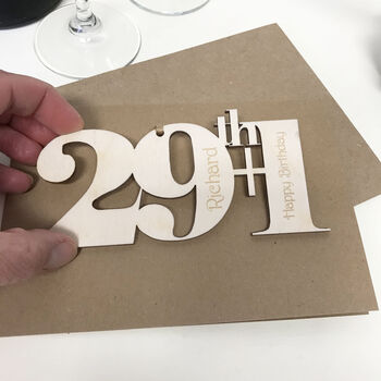 Personalised 29+One Birthday Card, 8 of 10
