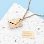 Personalised Rose Gold Plated Envelope Necklace, thumbnail 1 of 6