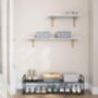 Stackable Shoe Storage Organiser Rack Metal Shelf, thumbnail 3 of 9