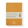 Yellow A5 Recycled Leather Lined Notebook, thumbnail 4 of 6