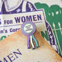 Votes For Women Rosette Enamel Pin, thumbnail 1 of 6