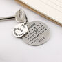 Anniversary Gift Special Day Calendar Round Keyring, thumbnail 6 of 10