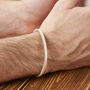 Personalised Mens Slim Brushed Silver Cuff, thumbnail 4 of 6
