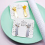 Super Sparkly Silver Glitter Shooting Star Earrings, thumbnail 2 of 3