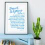 Love Is Patient Personalised Wedding Print, thumbnail 5 of 8