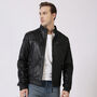 Mens' Luxury Sheepskin Leather Jacket, thumbnail 2 of 11