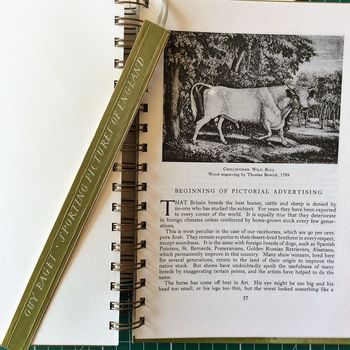 'Sporting Pictures Of England' Upcycled Notebook, 4 of 4