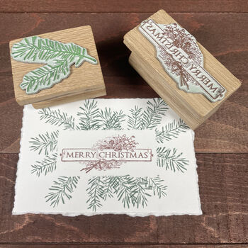Merry Christmas Rubber Stamp, 3 of 4
