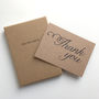 Set Of 12 Thank You Script Postcard Note Cards, thumbnail 1 of 9
