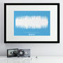Personalised Coloured Song Sound Wave Print, thumbnail 3 of 7
