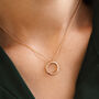 Personalised Small Birthstone Ring Necklace, thumbnail 1 of 7