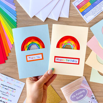 Chasing Rainbows Card Making Kit | Iris Folding, 2 of 4