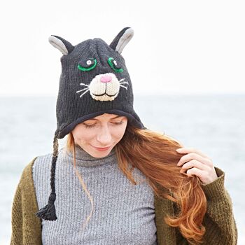 Handmade Woollen Animal Winter Hat, 7 of 12