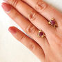 Wild Beetle Ruby Stud, One Of A Kind, thumbnail 3 of 4