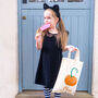 Personalised Pumpkin Halloween Trick Or Treat Bag, thumbnail 1 of 4