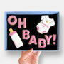 Personalised Oh Baby! Letterbox Message Cookies Pink, thumbnail 1 of 8