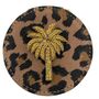 Leopard Jewellery Travel Pot With Palm Tree Brooch, thumbnail 3 of 5