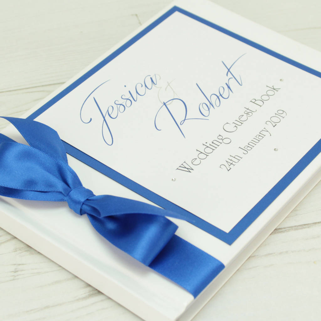 personalised kensington wedding guest book by dreams to reality design