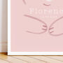 Cute Bear Personalised Name And Date Print, thumbnail 3 of 10