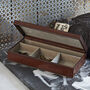 Leather Personalised Cufflink Box, thumbnail 1 of 4