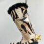 Animal Print Cowboy Boot Christmas Stocking, thumbnail 6 of 6