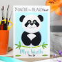 Personalised Panda Thank You Teacher Card, thumbnail 2 of 9