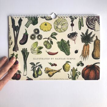 UK Seasonal Calendar, Dateless Fruit And Veg Calendar, 8 of 8