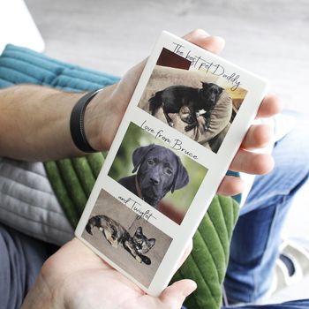 Pet Dad Ceramic Photo Tile Gift, 2 of 9